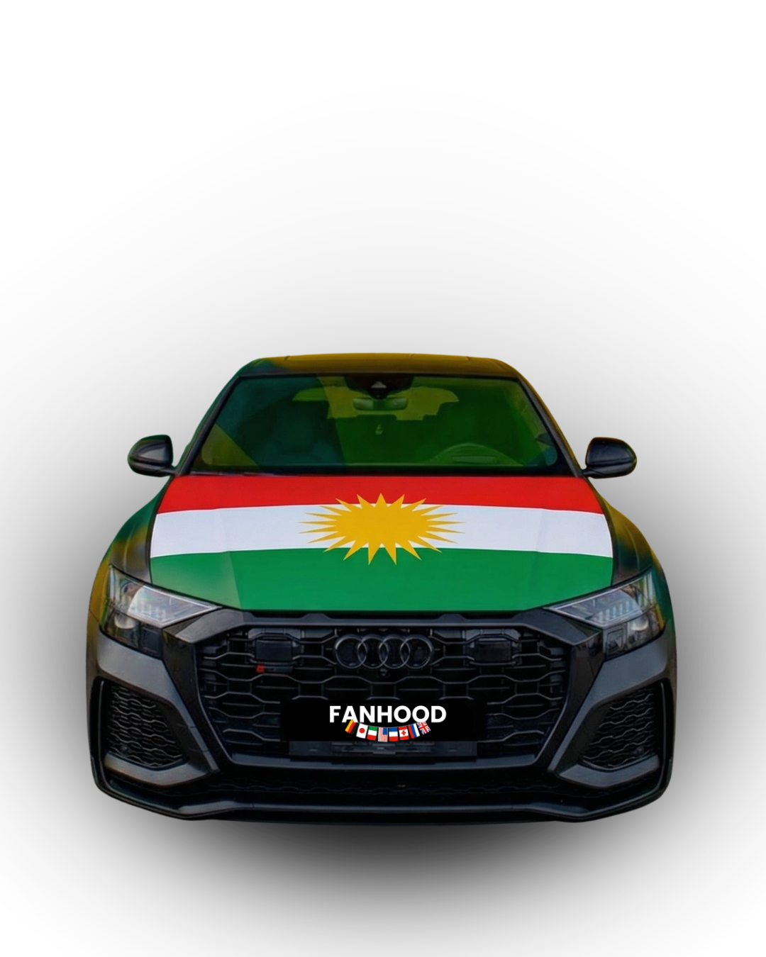 KURDISTAN FLAGGE MOTORHAUBE