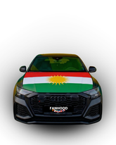 KURDISTAN FLAGGE MOTORHAUBE