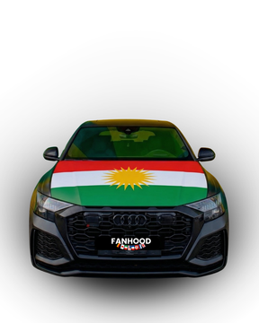 KURDISTAN FLAGGE MOTORHAUBE