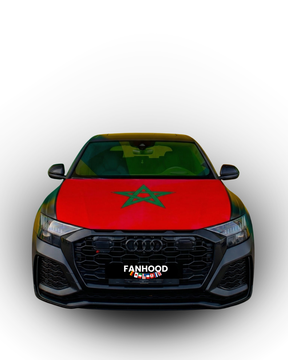 MAROKKO FLAGGE MOTORHAUBE