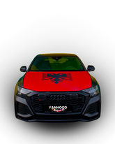 ALBANIEN FLAGGE MOTORHAUBE