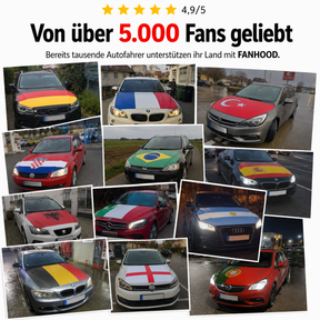 ALBANIEN FLAGGE MOTORHAUBE