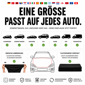 ALBANIEN FLAGGE MOTORHAUBE